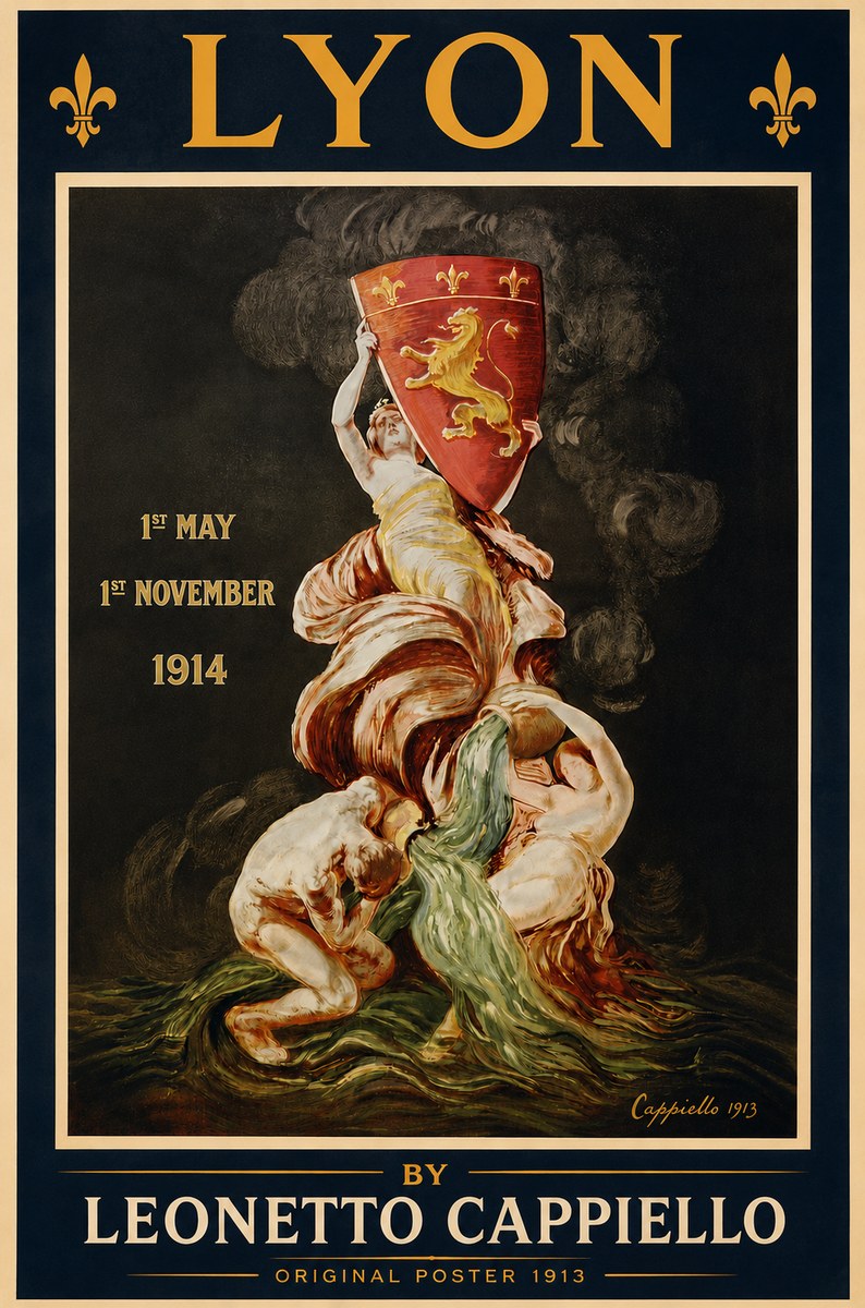 Leonetto Cappiello Lyon No3 - Poszter