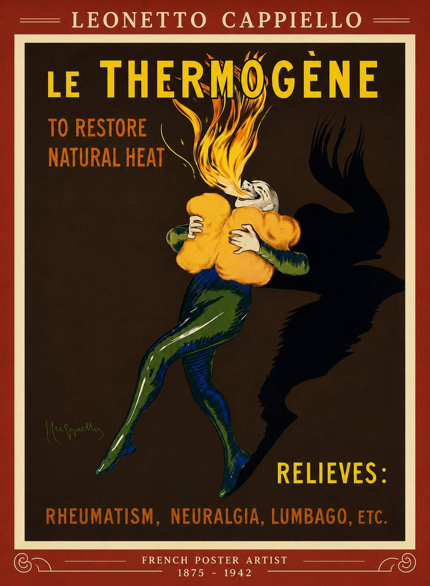 Leonetto Cappiello Le Thermogène No6 - Poszter