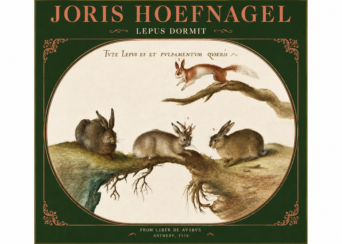 Joris Hoefnagel Lepvs Dormit No2 - Poszter