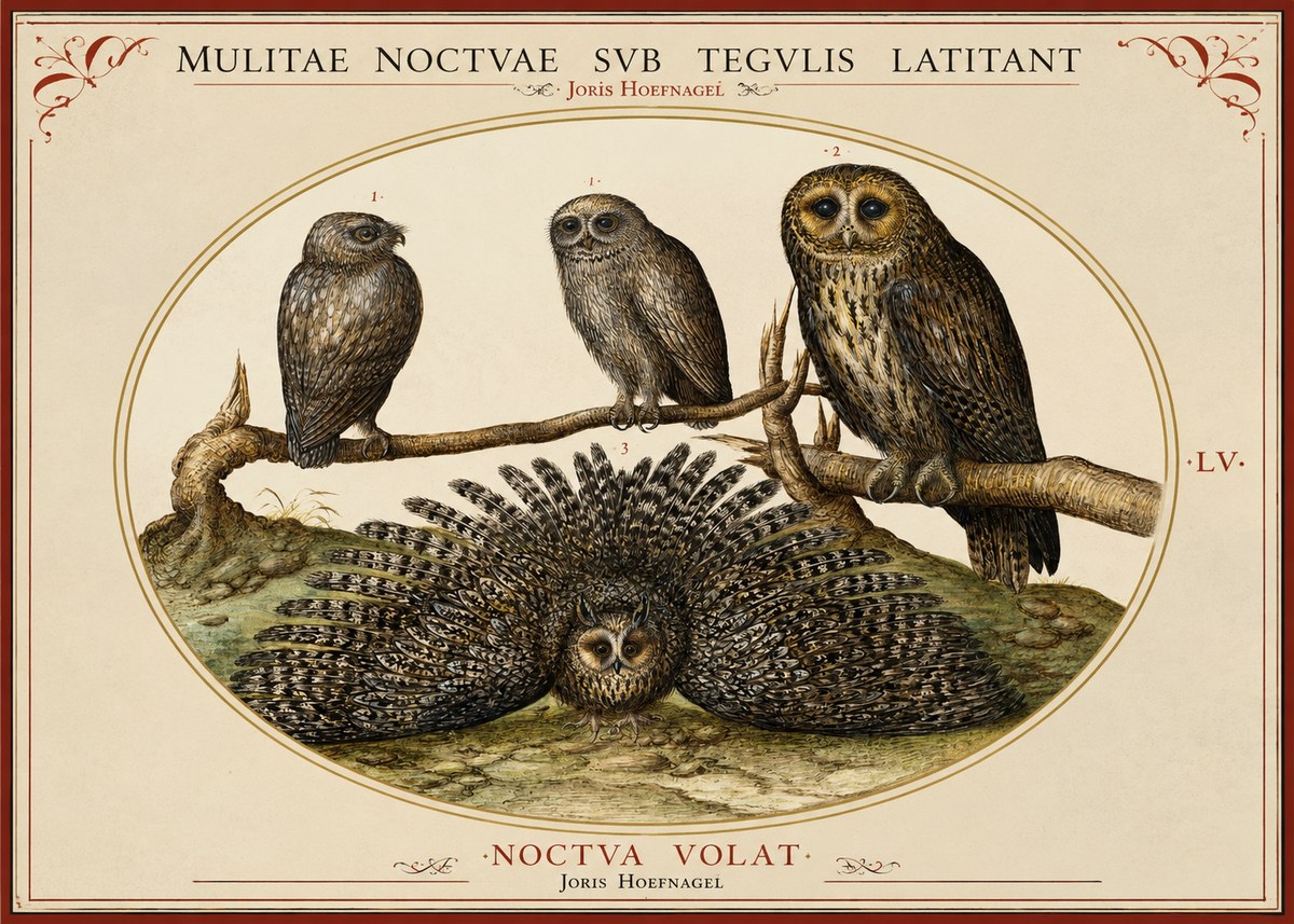 Joris Hoefnagel Noctva Volat No2 - Poszter