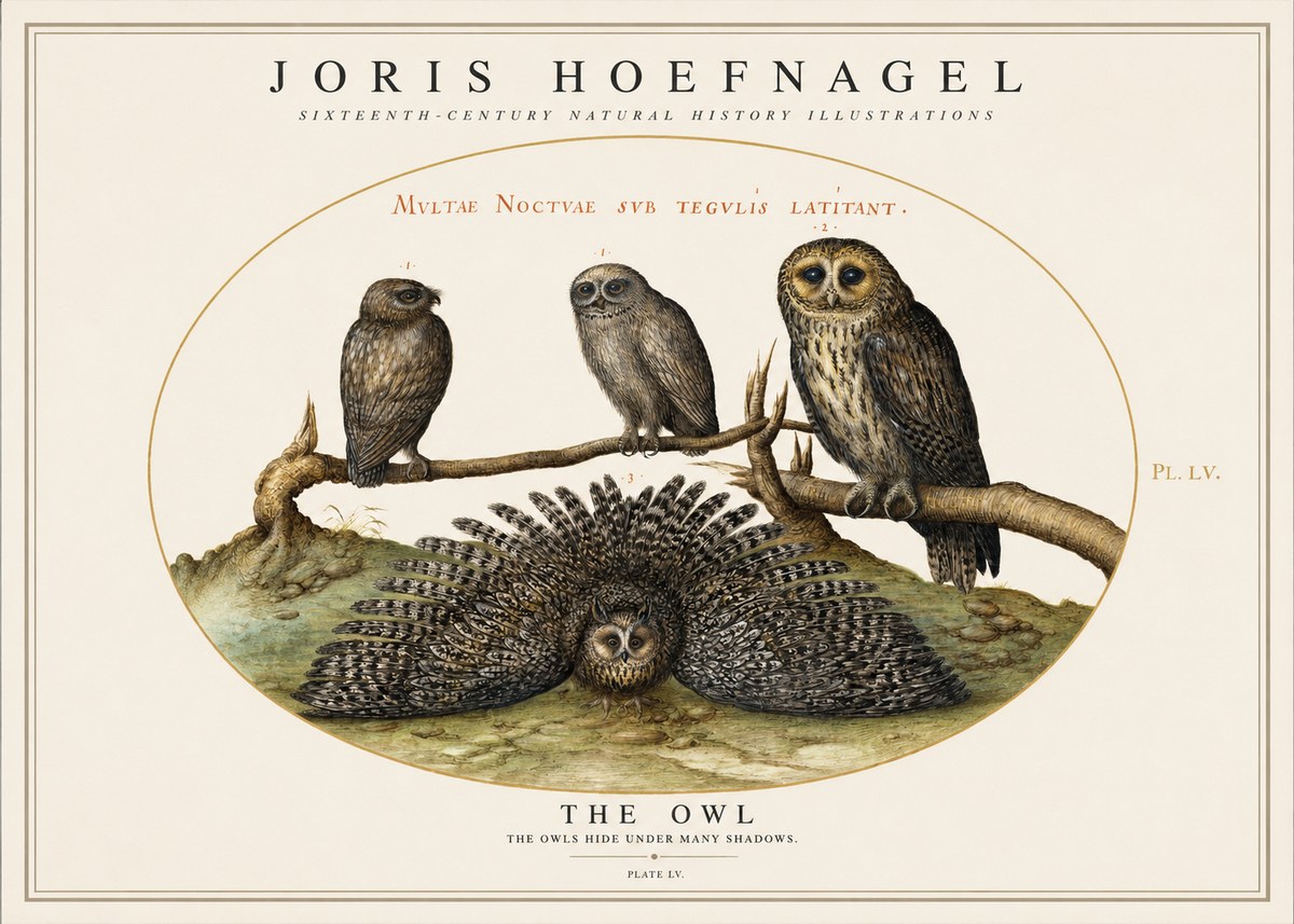 Joris Hoefnagel Noctva Volat No5 - Poszter