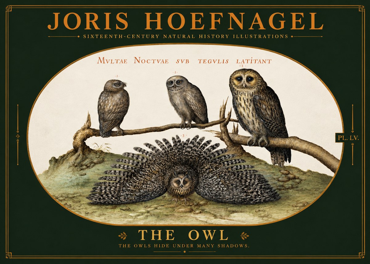 Joris Hoefnagel Noctva Volat No6 - Poszter