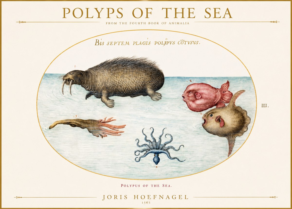 Joris Hoefnagel Polyps of the Sea No1 - Poszter