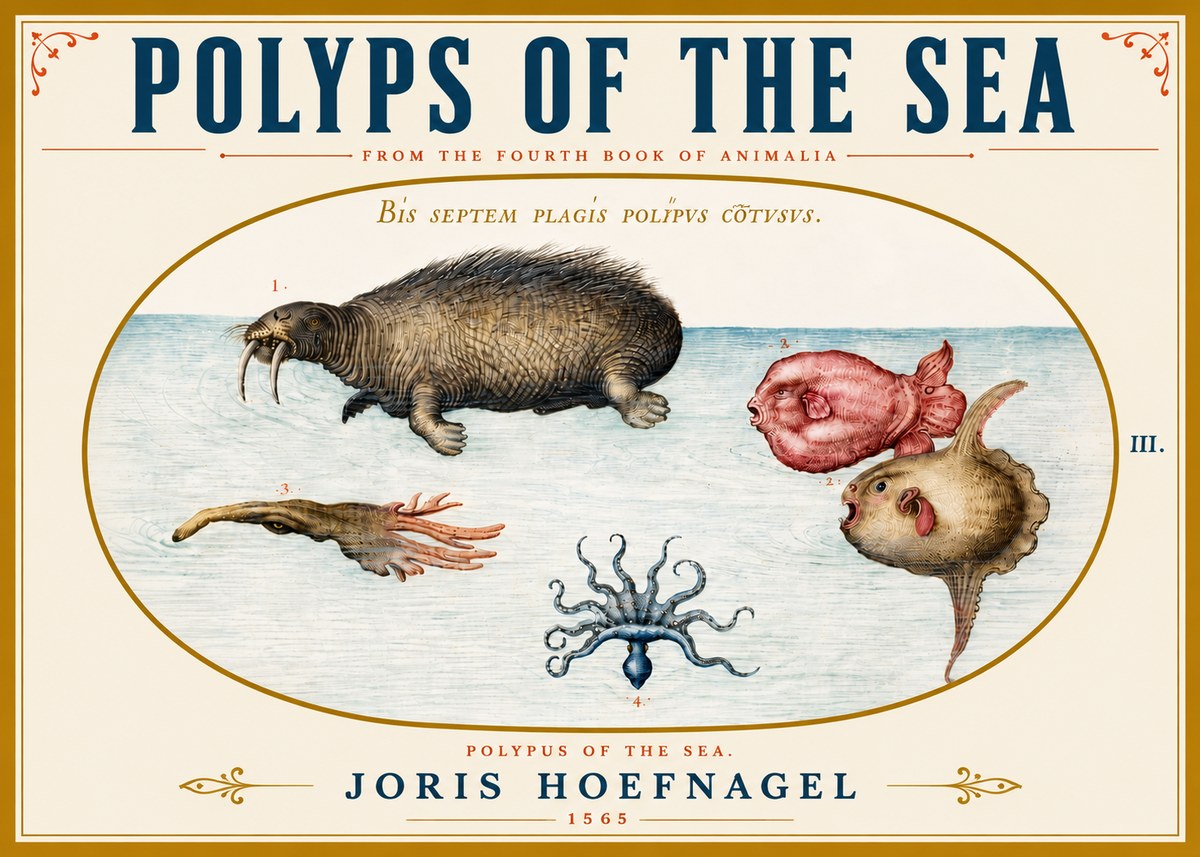 Joris Hoefnagel Polyps of the Sea No5 - Poszter