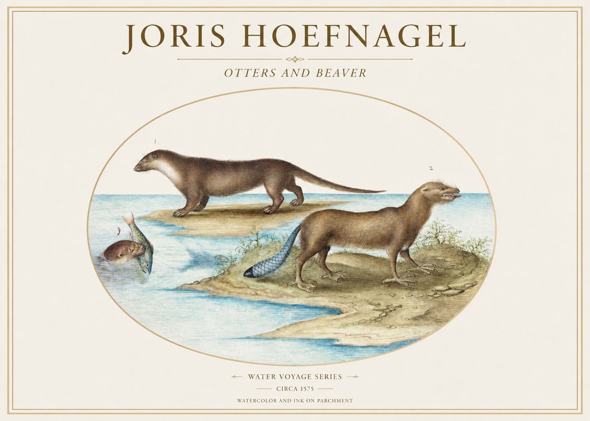 Joris Hoefnagel The Four-footed Creatures No2 - Poszter