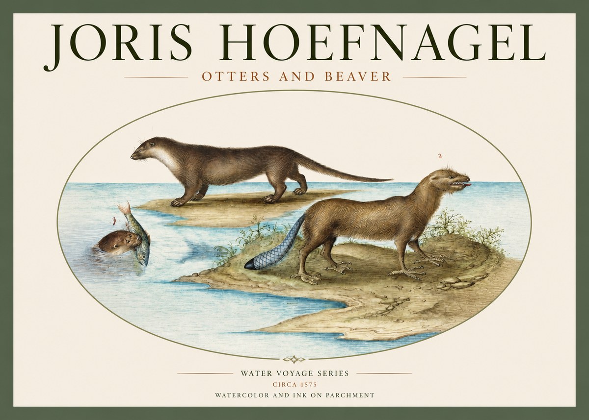 Joris Hoefnagel The Four-footed Creatures No3 - Poszter