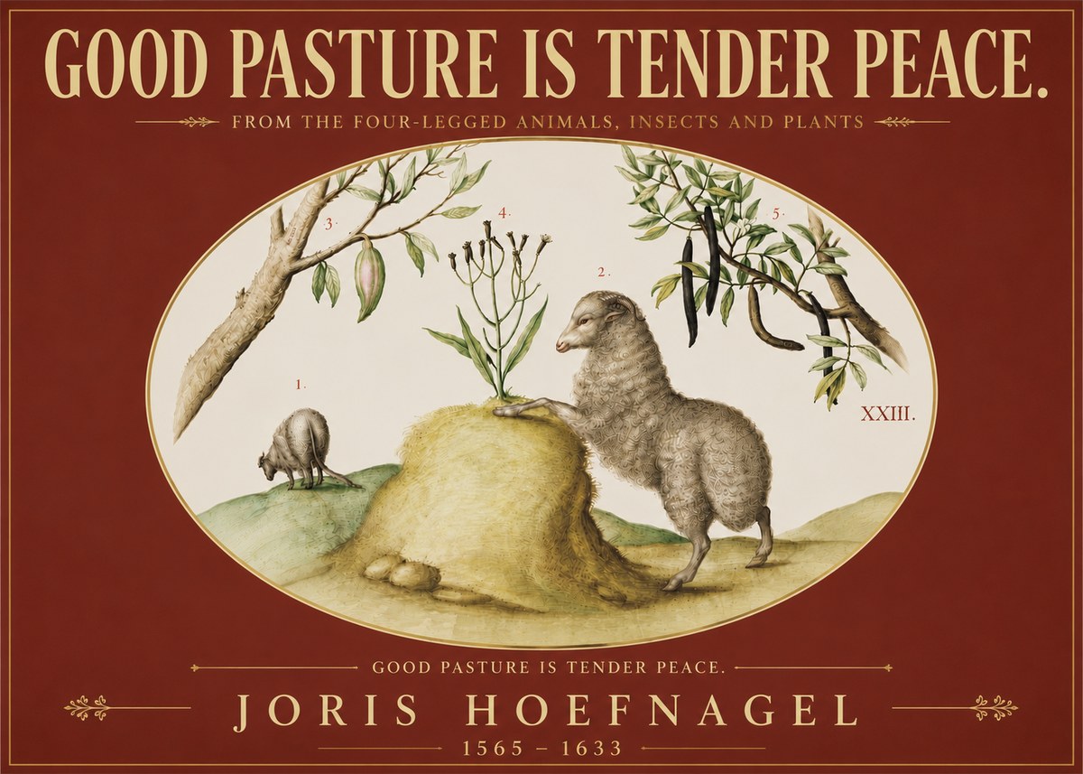 Joris Hoefnagel Good Pasture Is Tender Peace. No5 - Poszter
