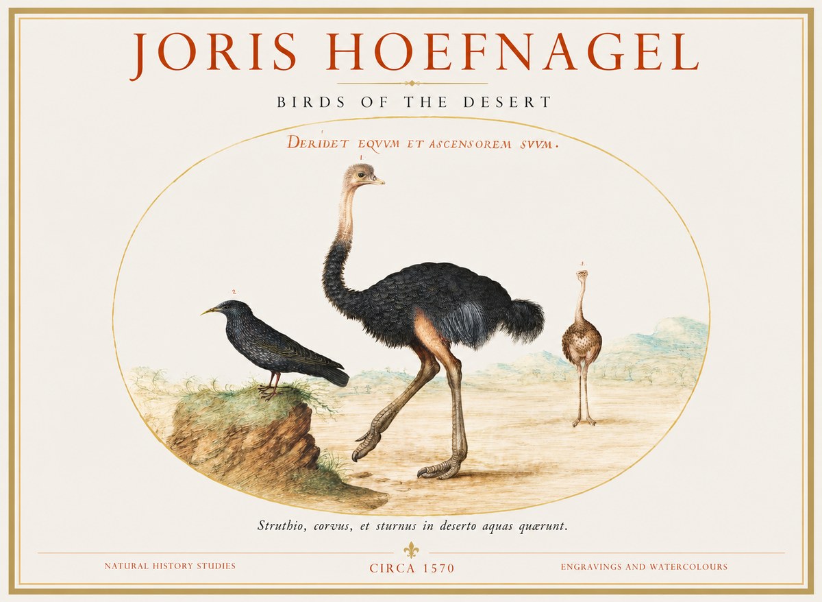 Joris Hoefnagel Birds of the Desert No1 - Poszter