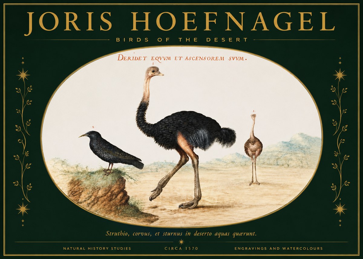 Joris Hoefnagel Birds of the Desert No2 - Poszter