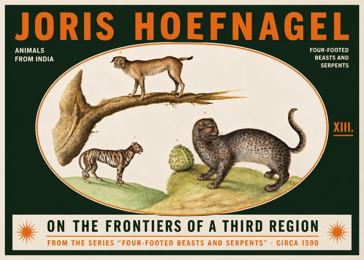 Joris Hoefnagel Four Beasts No5 - Poszter