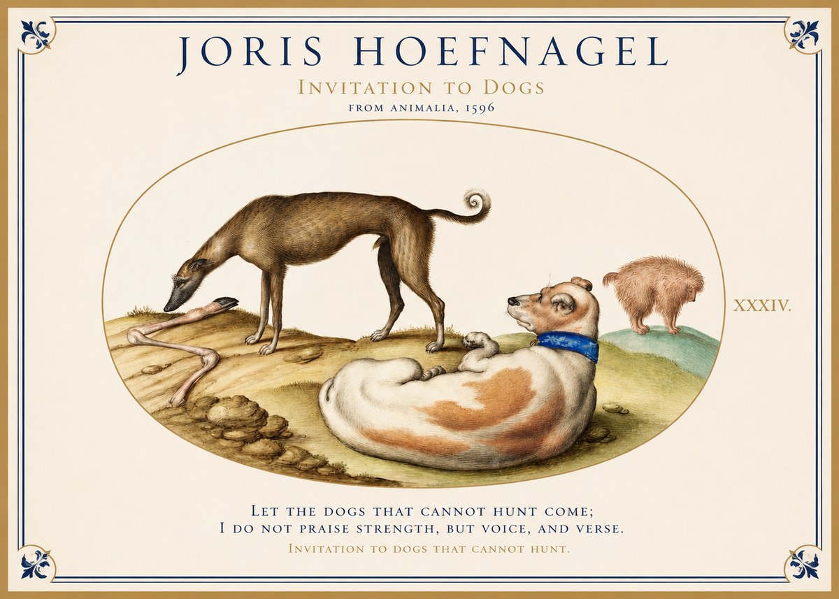 Joris Hoefnagel Invitation to Dogs No1 - Poszter