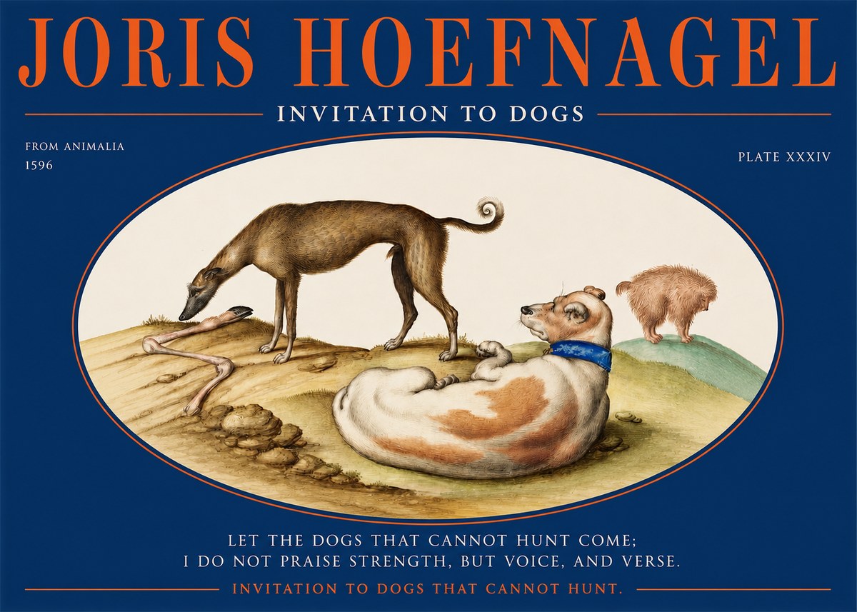 Joris Hoefnagel Invitation to Dogs No2 - Poszter