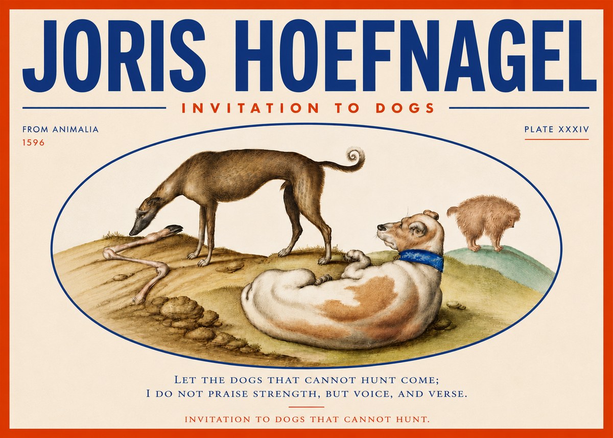 Joris Hoefnagel Invitation to Dogs No4 - Poszter