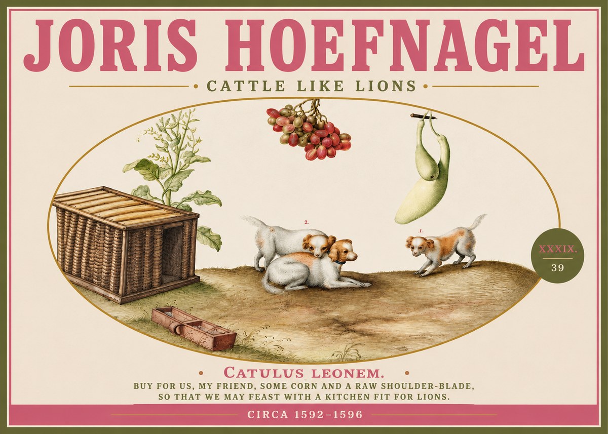 Joris Hoefnagel Cattle Like Lions No3 - Poszter
