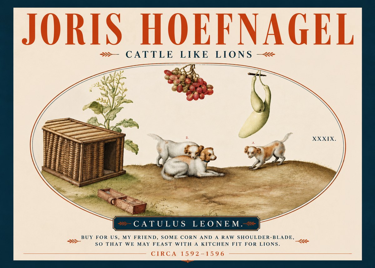 Joris Hoefnagel Cattle Like Lions No4 - Poszter