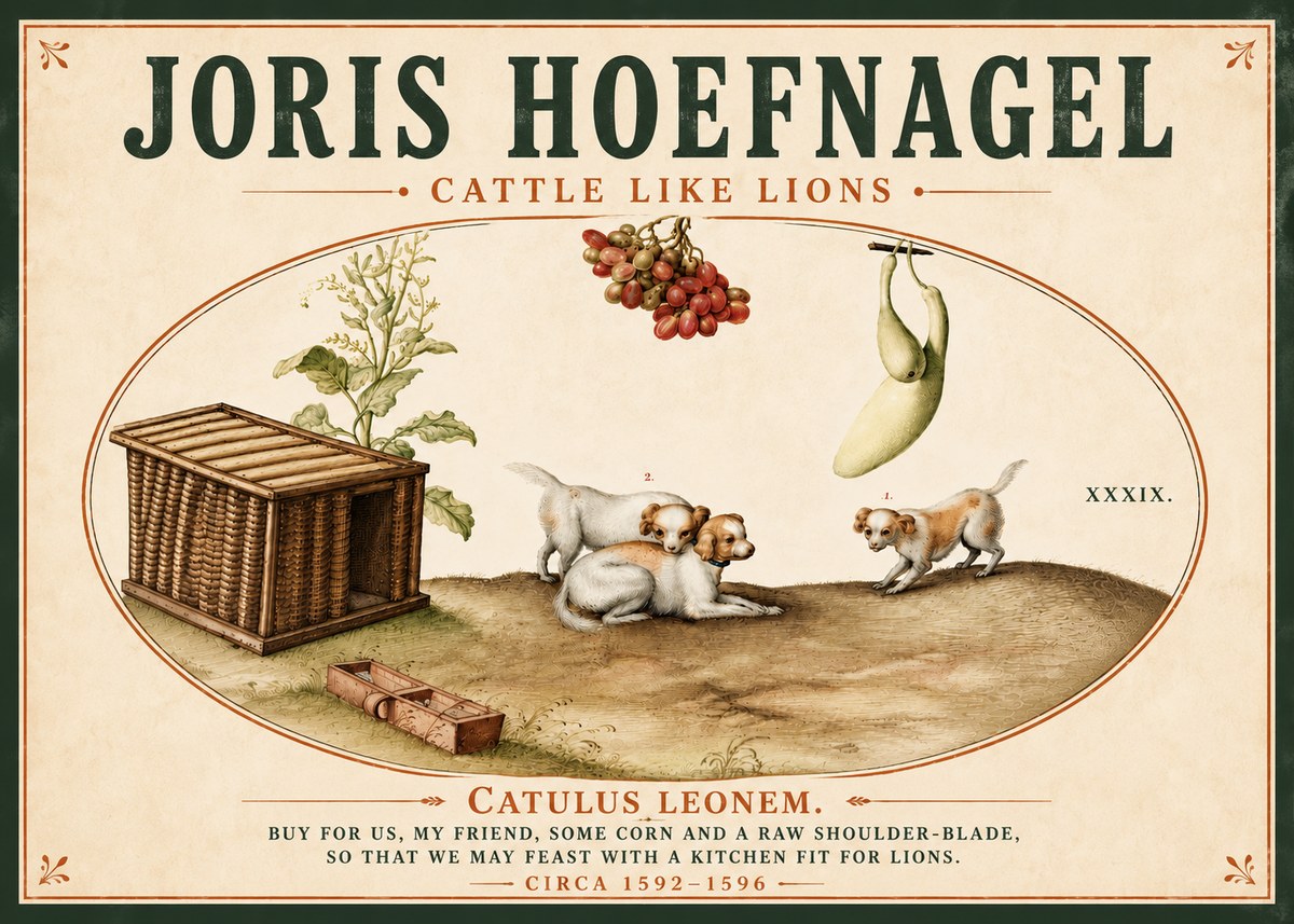 Joris Hoefnagel Cattle Like Lions No5 - Poszter