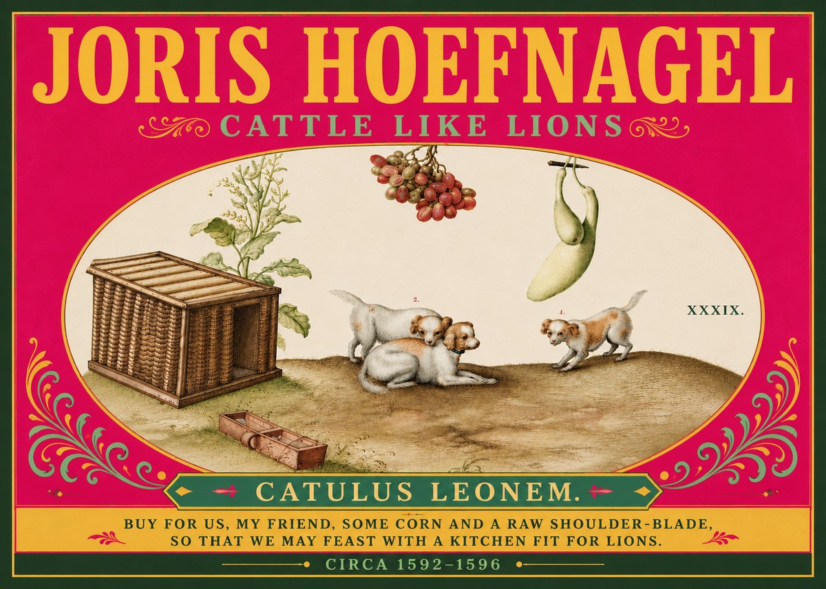 Joris Hoefnagel Cattle Like Lions No6 - Poszter
