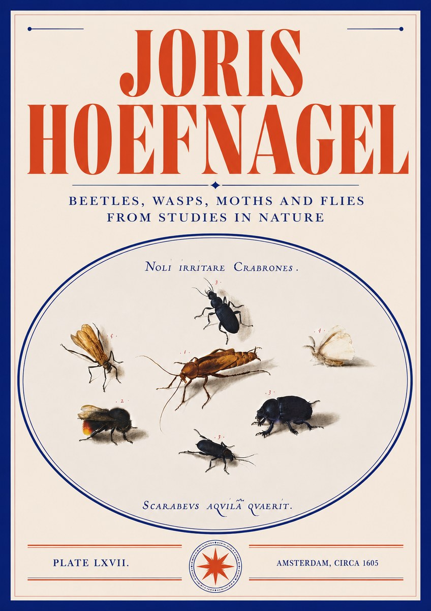 Joris Hoefnagel Scarabeus Aqvilä Qvaerit. No5 - Poszter