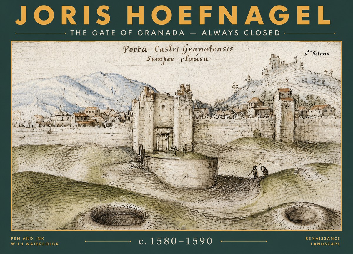 Joris Hoefnagel The Gate of Granada - Always Closed No5 - Poszter