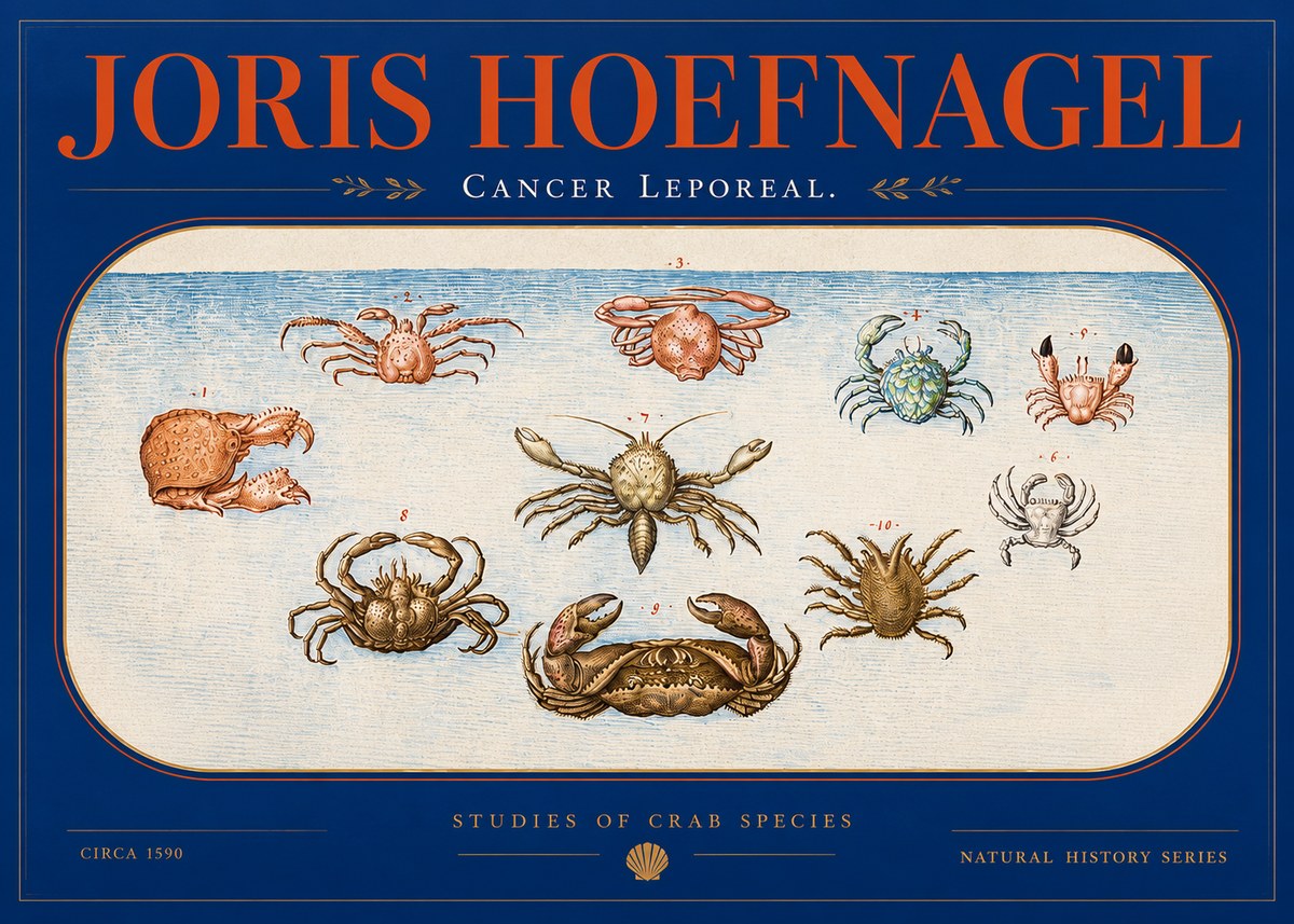 Joris Hoefnagel Cancer Leporeal. No2 - Poszter