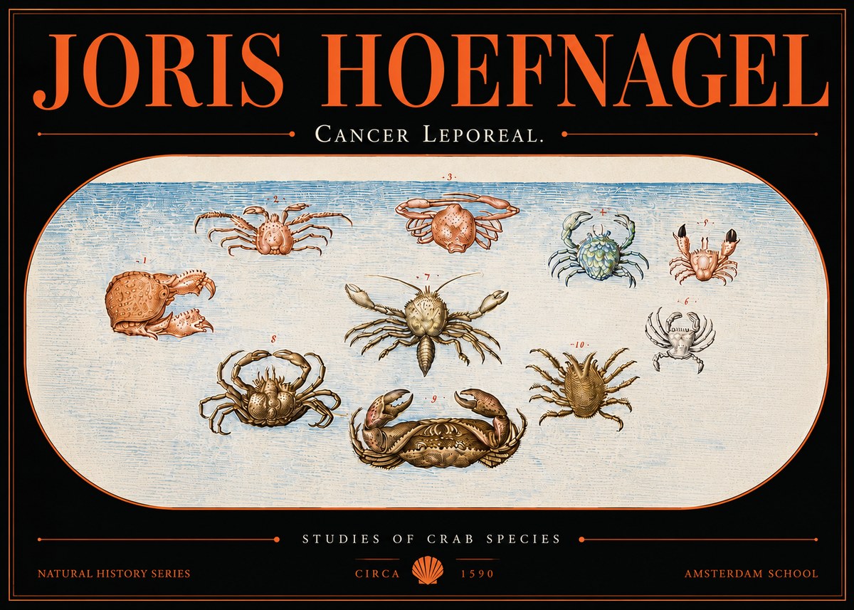 Joris Hoefnagel Cancer Leporeal. No5 - Poszter