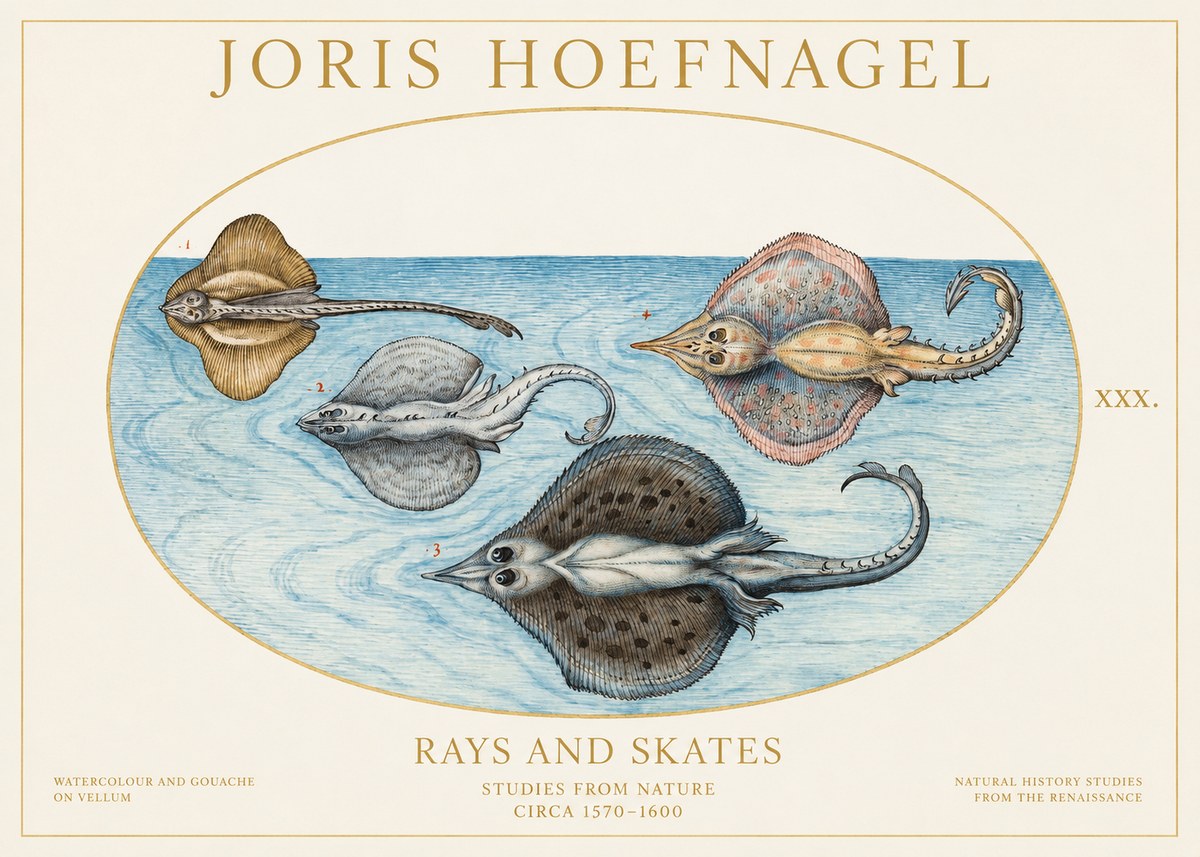 Joris Hoefnagel Rays and Skates No1 - Poszter