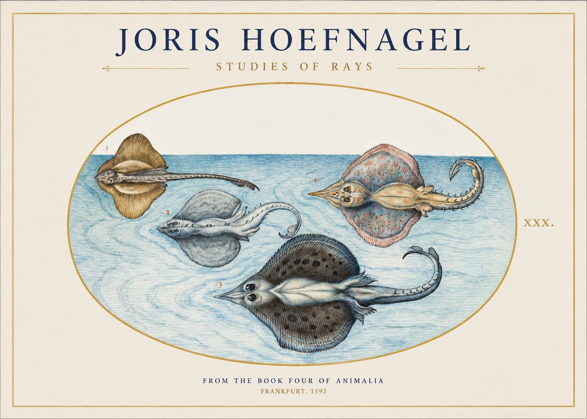 Joris Hoefnagel Rays and Skates No2 - Poszter