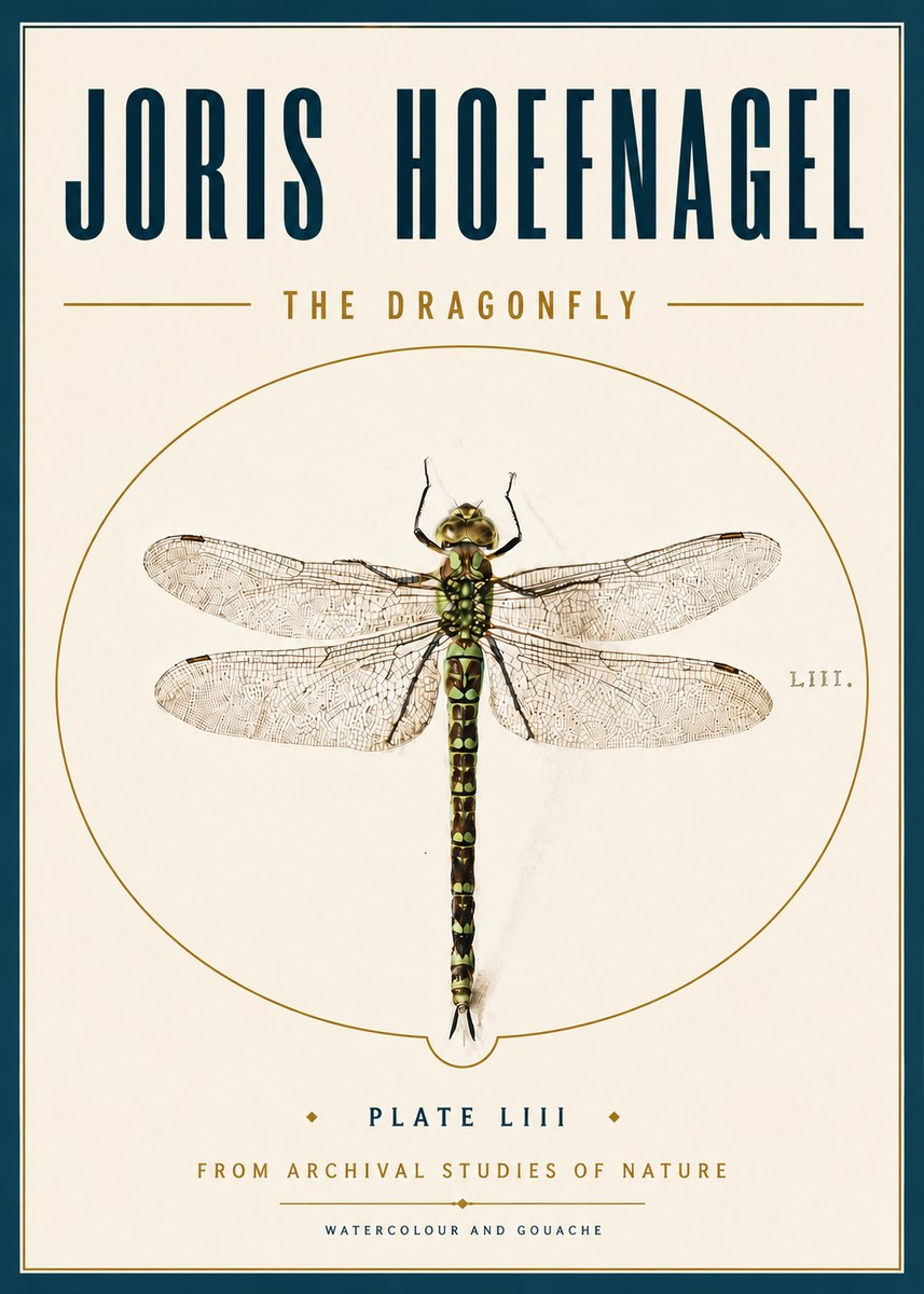 Joris Hoefnagel The Dragonfly No6 - Poszter