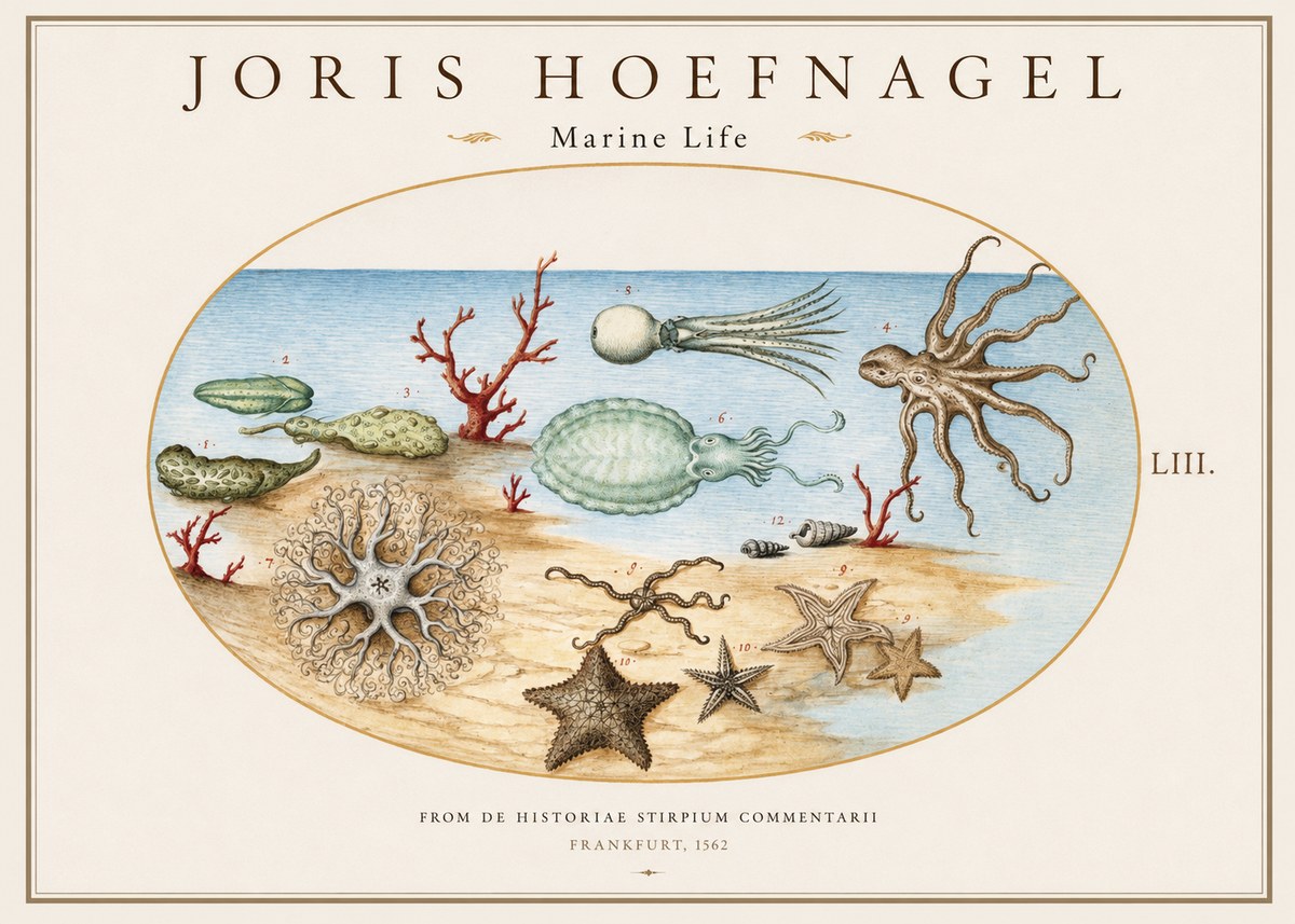 Joris Hoefnagel Marine Life No1 - Poszter