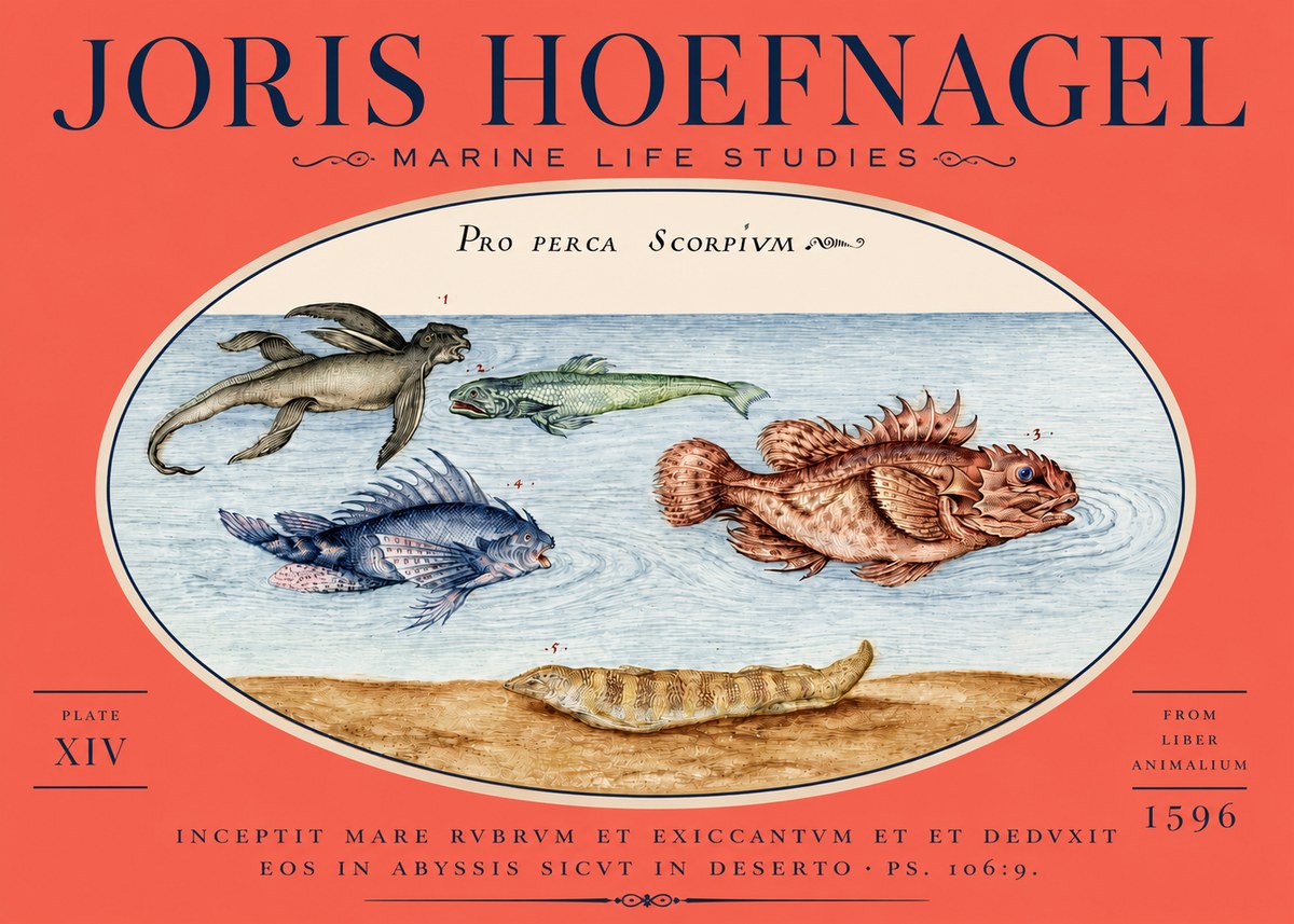 Joris Hoefnagel Pro Perca Scorpivm No5 - Poszter