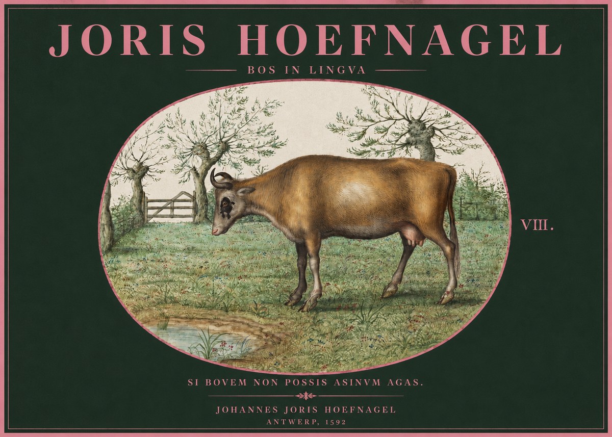 Joris Hoefnagel Bos in Lingva No2 - Poszter