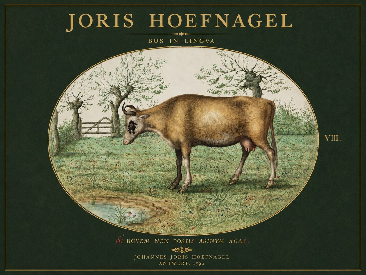 Joris Hoefnagel Bos in Lingva No3 - Poszter