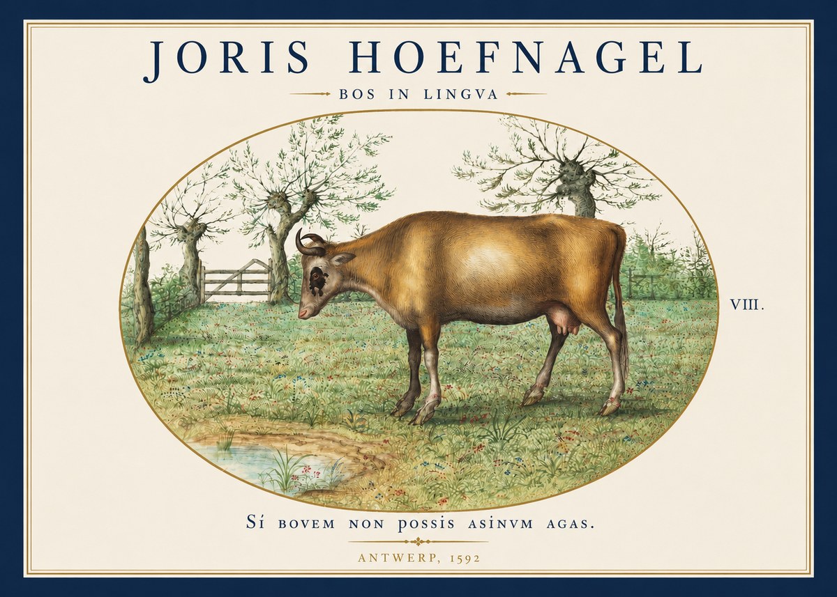 Joris Hoefnagel Bos in Lingva No4 - Poszter