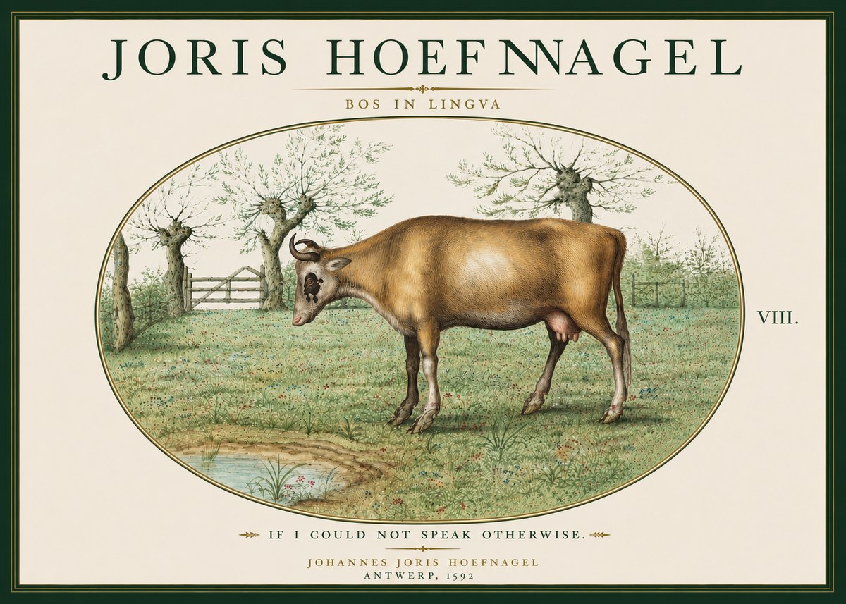 Joris Hoefnagel Bos in Lingva No6 - Poszter
