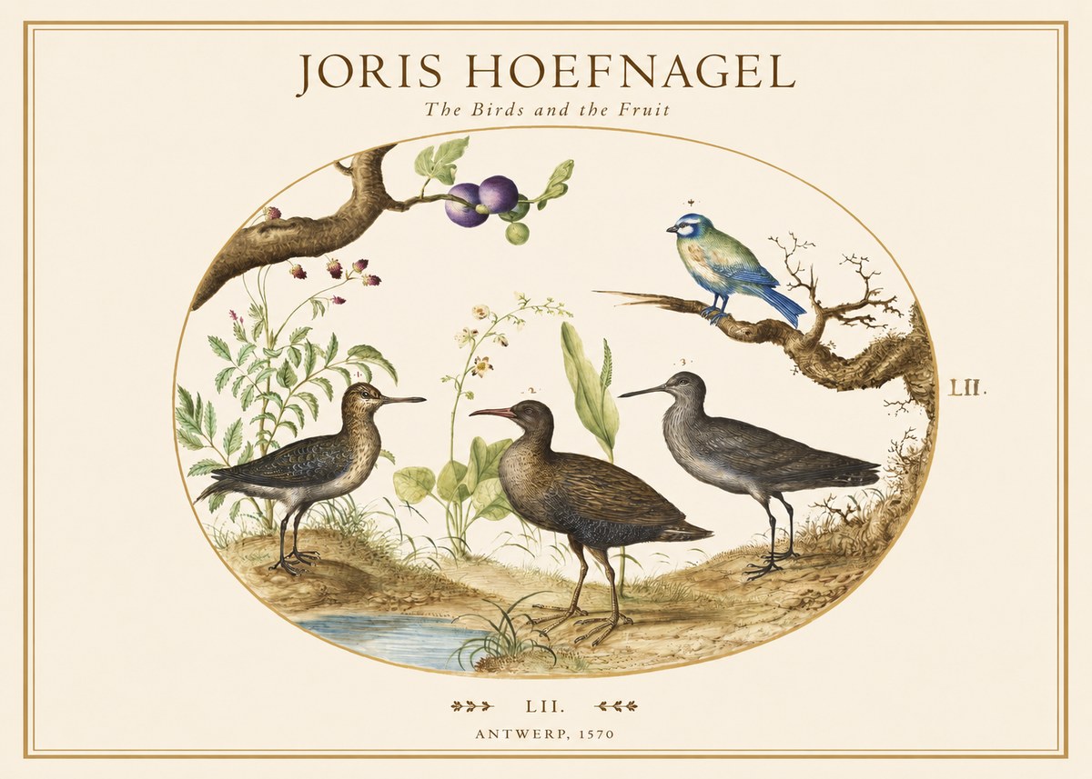Joris Hoefnagel The Birds and the Fruit No1 - Poszter