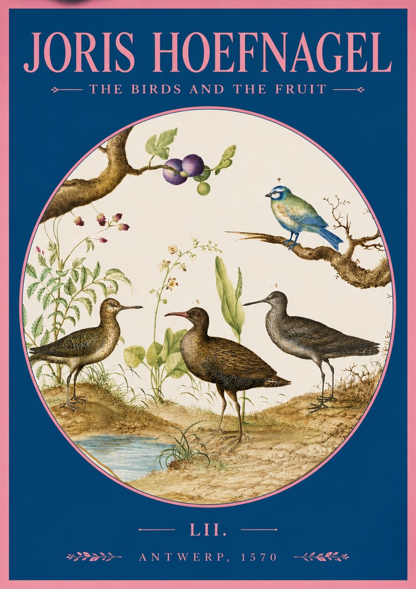 Joris Hoefnagel The Birds and the Fruit No2 - Poszter