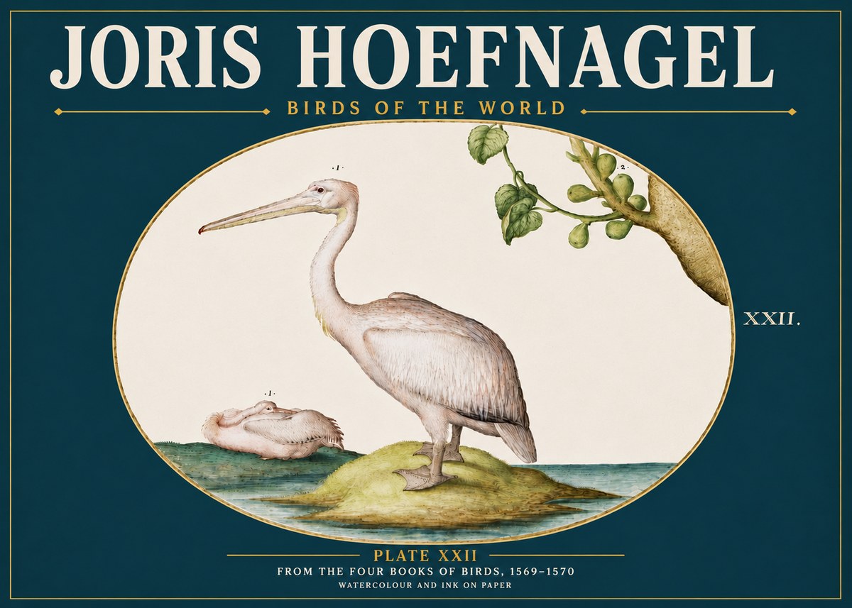 Joris Hoefnagel Plate Xxii No5 - Poszter