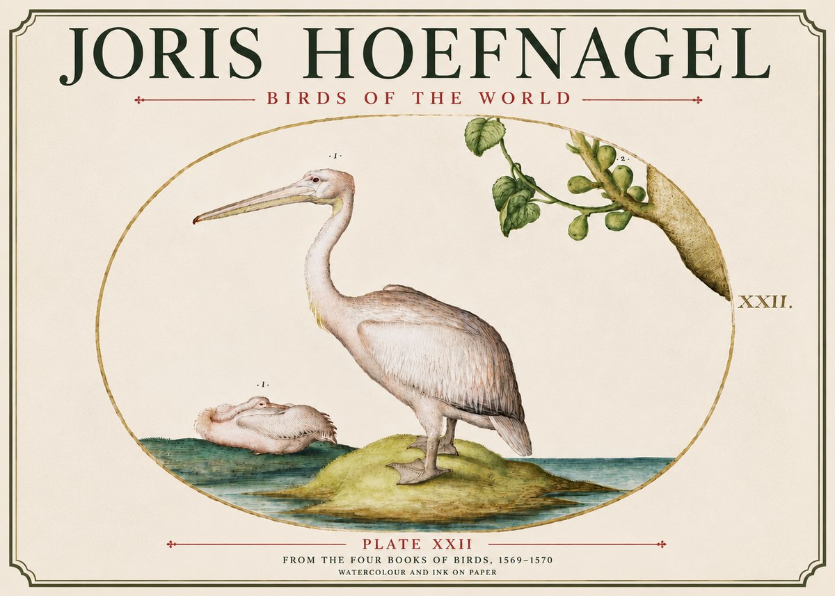 Joris Hoefnagel Plate Xxii No6 - Poszter