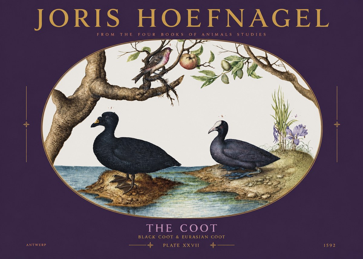 Joris Hoefnagel The Coot No3 - Poszter