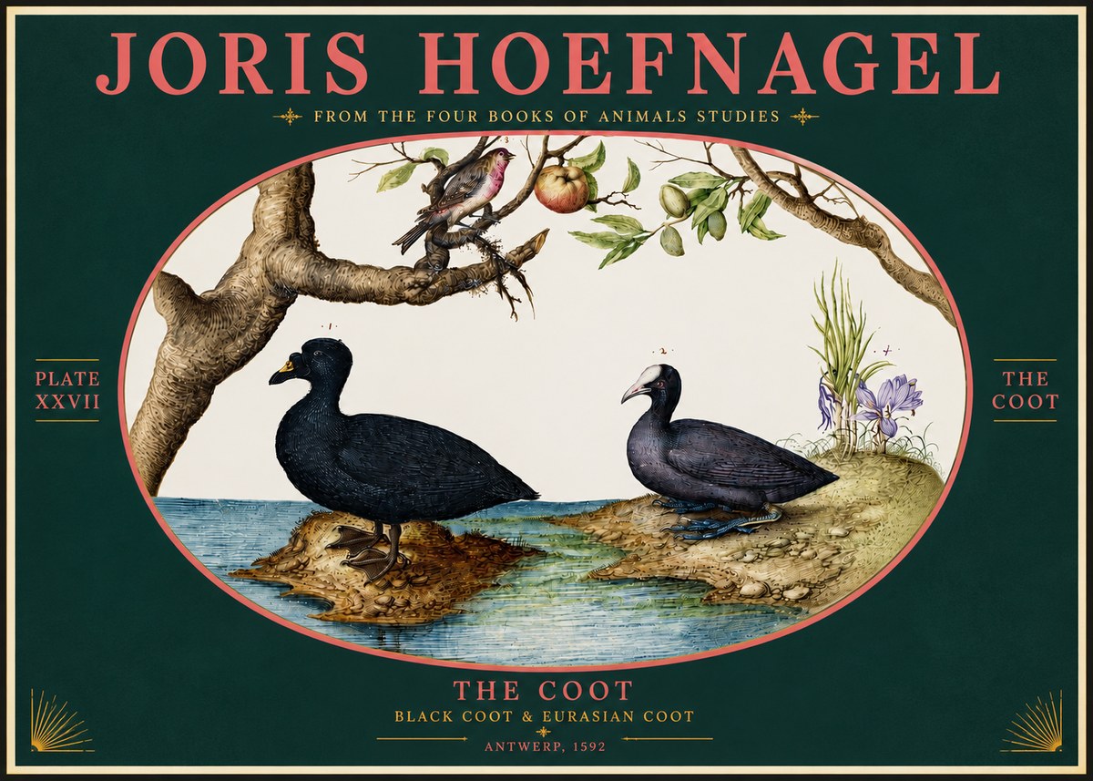 Joris Hoefnagel The Coot No4 - Poszter