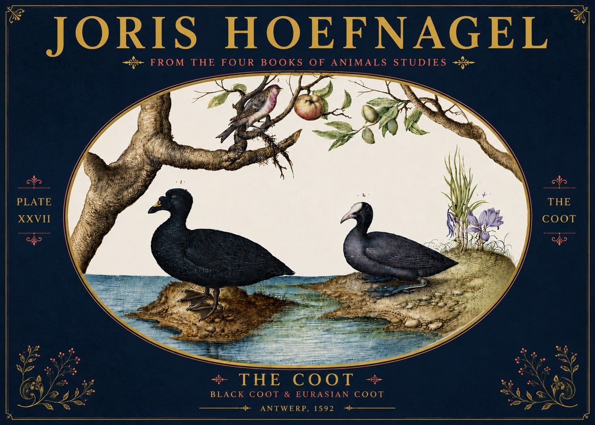 Joris Hoefnagel The Coot No6 - Poszter