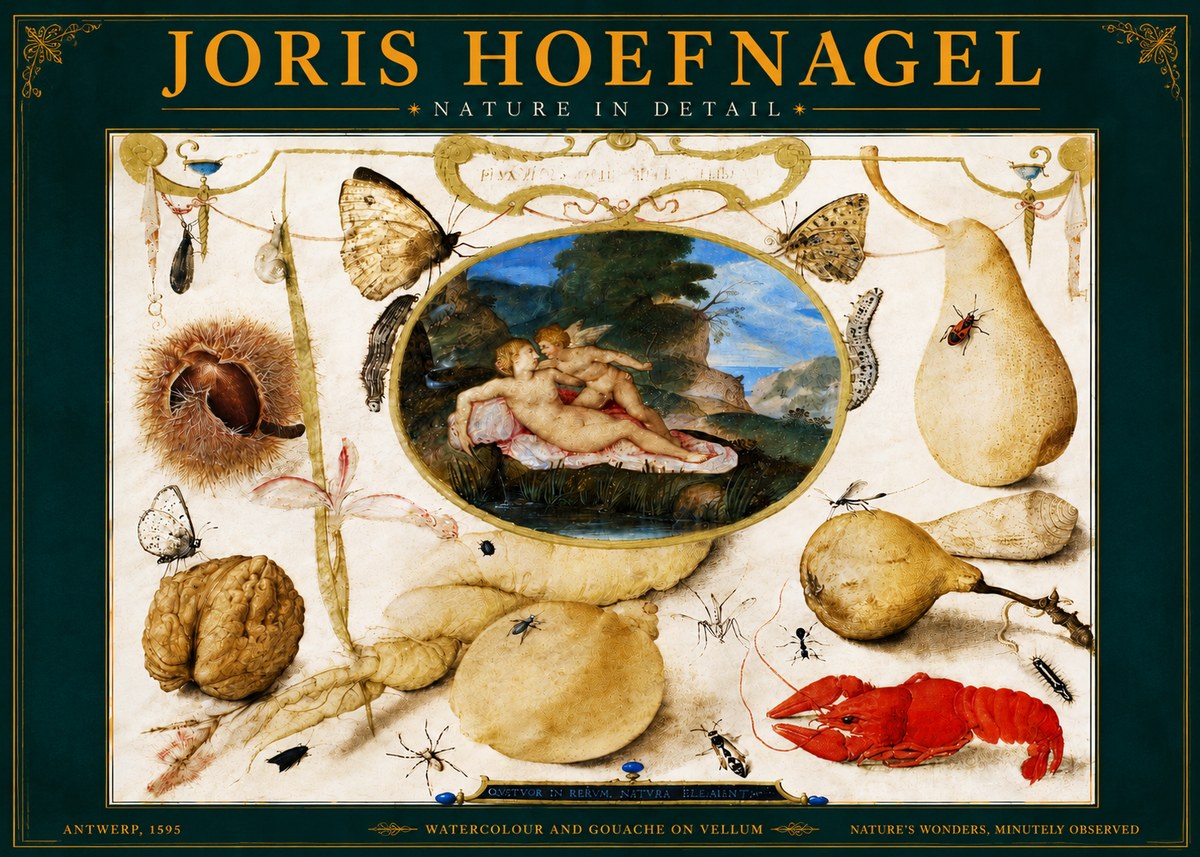 Joris Hoefnagel Nature in Detail No5 - Poszter