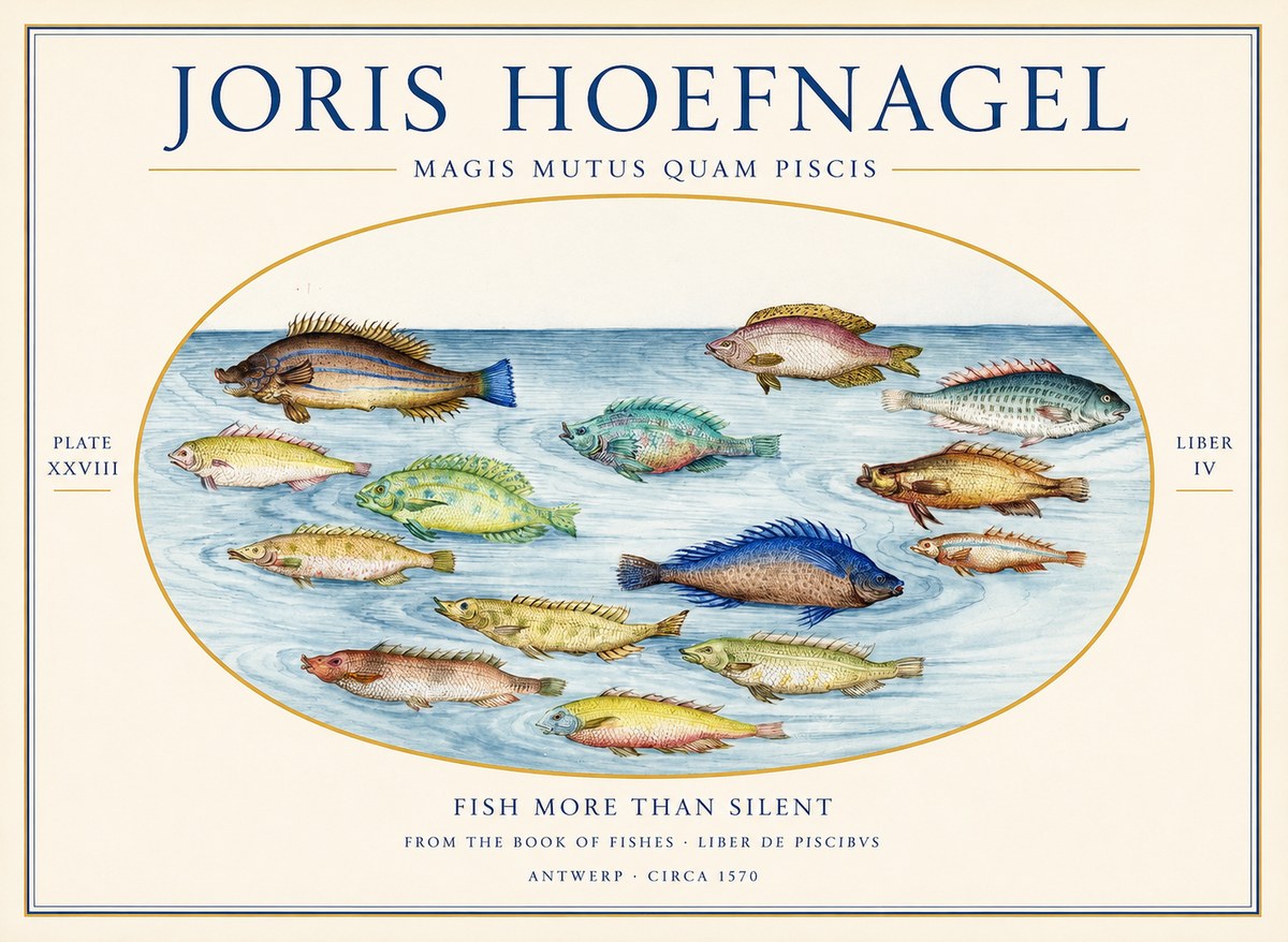 Joris Hoefnagel Fish More Than Silent No1 - Poszter