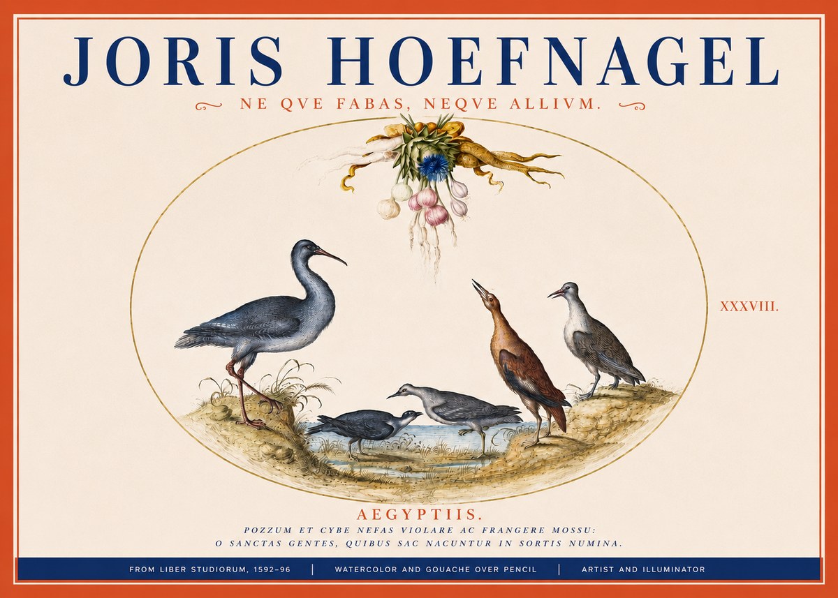 Joris Hoefnagel Aegyptiis. No3 - Poszter