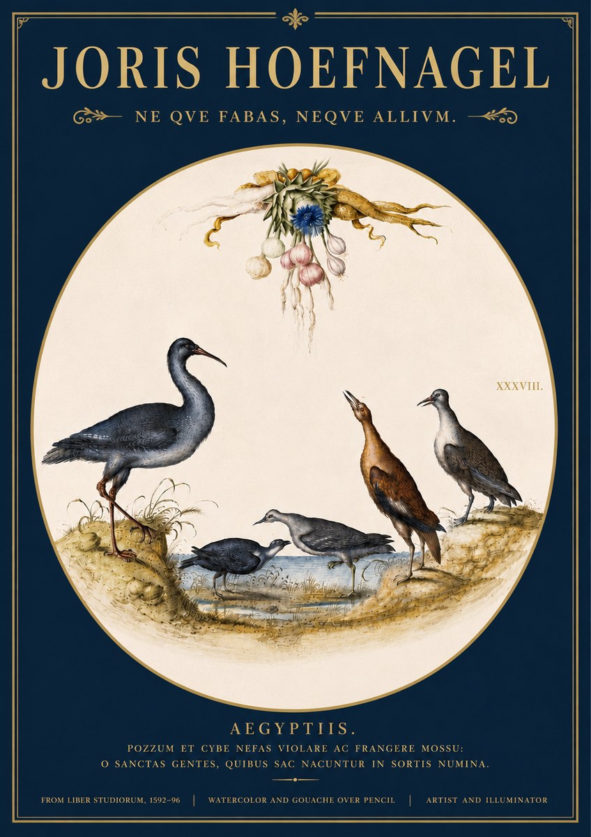 Joris Hoefnagel Aegyptiis. No4 - Poszter