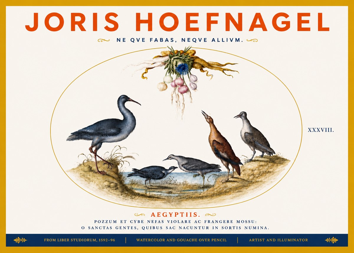 Joris Hoefnagel Aegyptiis. No5 - Poszter