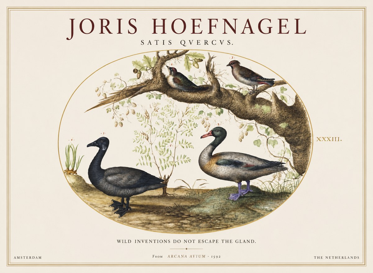 Joris Hoefnagel Satis Quercus. Birds of the Marsh No2 - Poszter