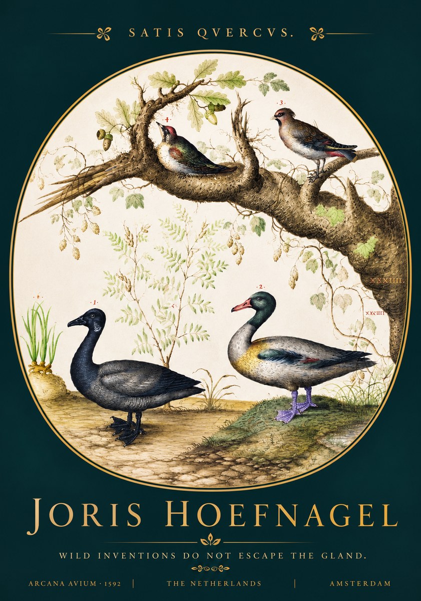 Joris Hoefnagel Satis Quercus. Birds of the Marsh No4 - Poszter