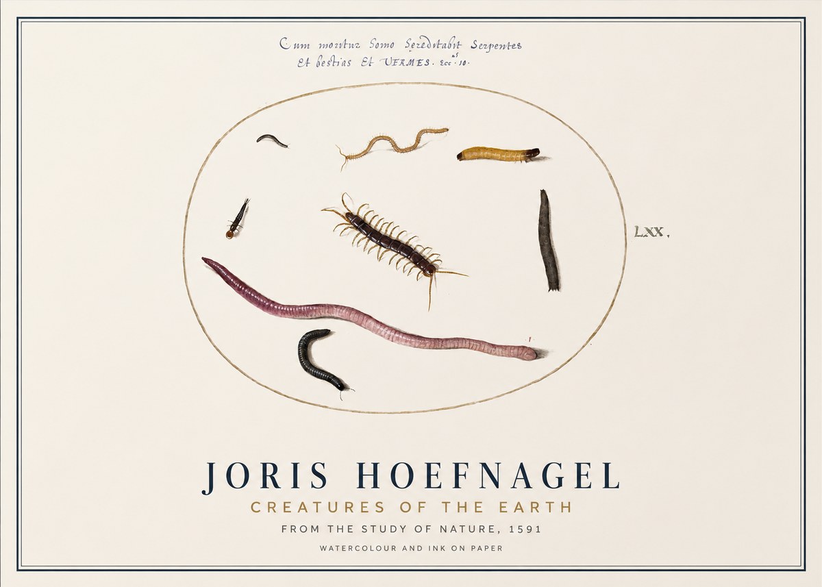 Joris Hoefnagel Creatures of the Earth II No1 - Poszter