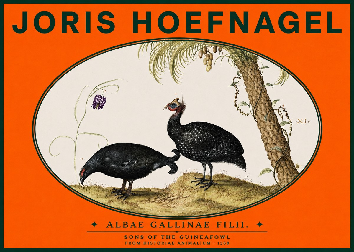 Joris Hoefnagel Albae Gallinae Filii. No3 - Poszter